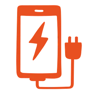 Phone charging graphic